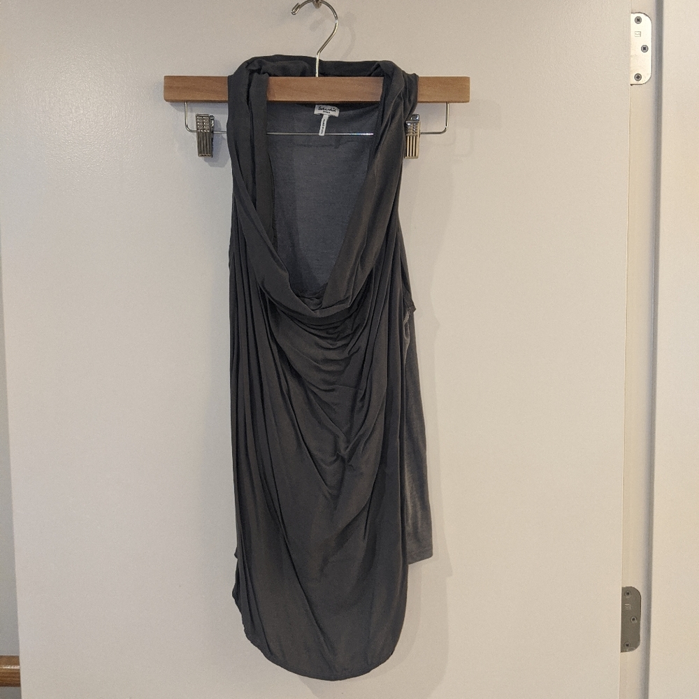Splendid Grey Cowl Neck Tank Small